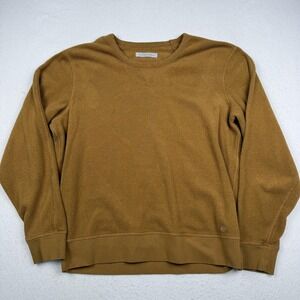 Outerknown Sweatshirt Mens Large Brown Terry Crewneck Textured Pullover Top